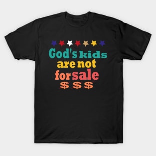 God's kids are not for sale vintage retro T-Shirt